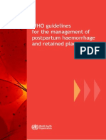 Who Guidline for Hpp and Retained Placenta