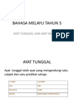 Ayat Tunggal Dan Ayat Majmuk