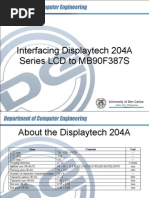 Interfacing LCD With MB90F387S