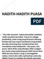 Hadith Hadith Puasa