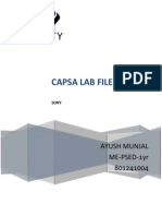 Capsa Lab File: Ayush Munjal ME-PSED-1yr 801241004