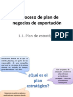 Proceso de Plan de Negocios de Exportacion