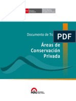 Áreas de Conservación Privada - Documento de Trabajo 10