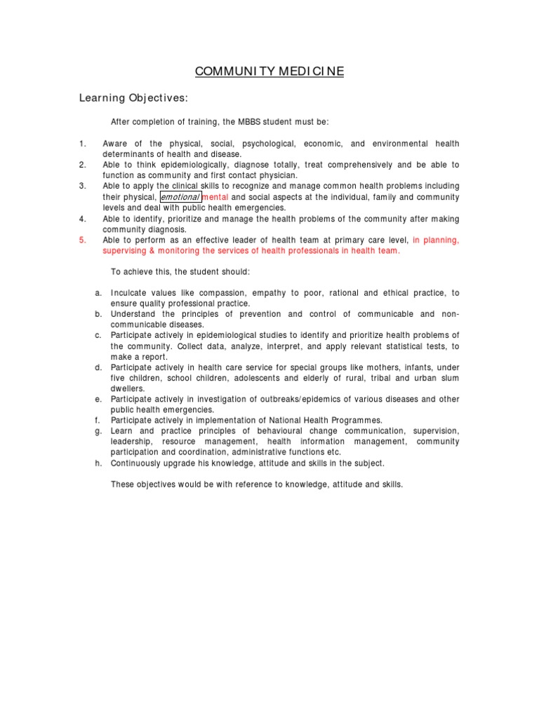 Community Medicine | PDF | Public Health | Epidemiology