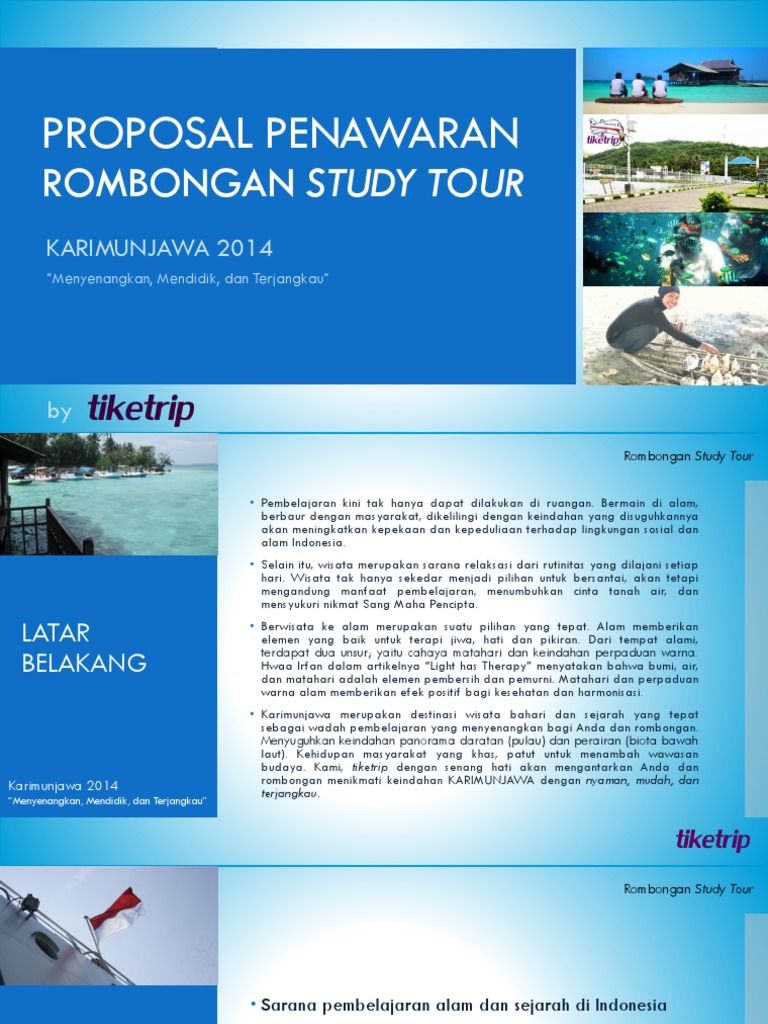 Proposal Penawaran Study Tour Karimunjawa Juni 2014 | Pdf