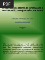 TDICs Na Prática Docente Eduardo Henrique M. Lima
