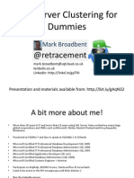 SQL Server Clustering for Dummies