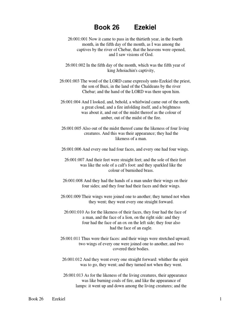The Bible, King James Version, Book 26: Ezekiel by Anonymous | PDF