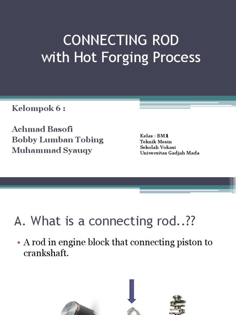 Connecting Rod Materials and Process | PDF | Science & Mathematics