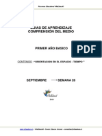 Guias de Aprendizaje Comprensión Del Medio: Primer Año Basico