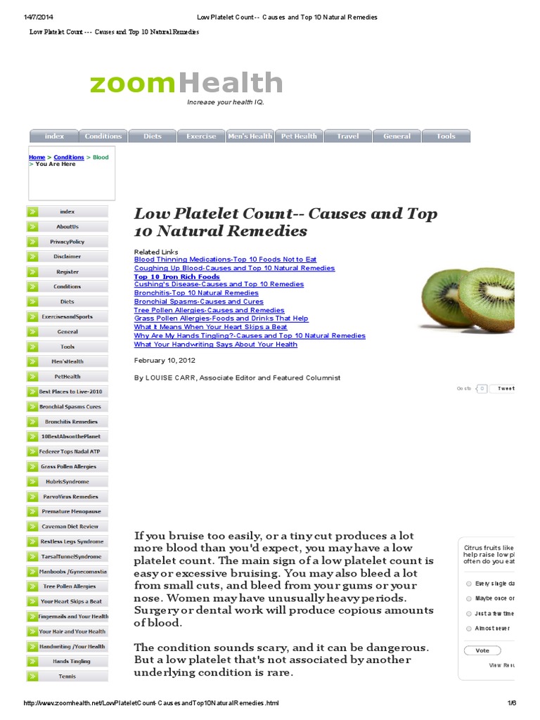 Low Platelet Count Causes and Top 10 Natural Remedies.pdf Platelet