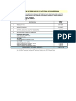 Presupuesto Analitico Santa Isabel