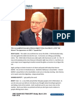 Warren Buffett Transcript, March 3, 2014