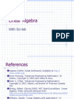 Linear Algebra: With Sci-Lab