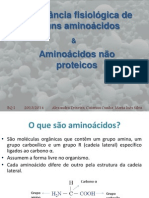 Importancia Fisiologica de Alguns Aminoacidos e Aminoacidos Nao Proteicos PDF