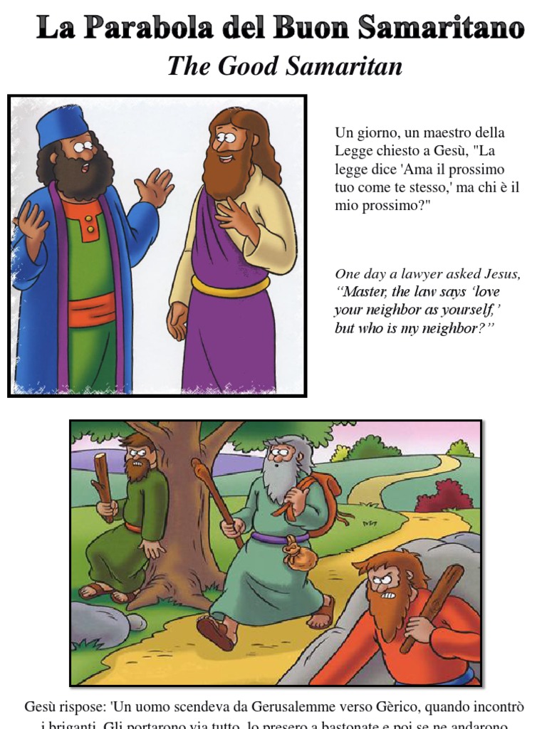 La Parabola Del Buon Samaritano The Good Samaritan PDF