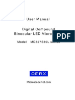 OMAX MD827S30L-X 879TYR Microscope User Manual