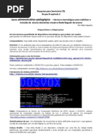 Apoio administrativo,  pedagógico,técnico e tecnológico