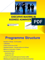 Executive Masters in Management