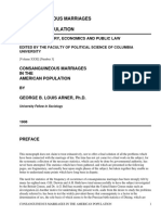 Consanguineous Marriages in The American Population by Arner, George B. Louis