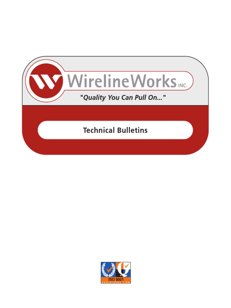 Wireline Works Tech-Bulletins | PDF | Electrical Resistivity And ...