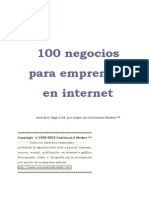 100 Ideas Negocios Internet