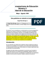 Polemica en Relación Al Examen Diaz Barriga