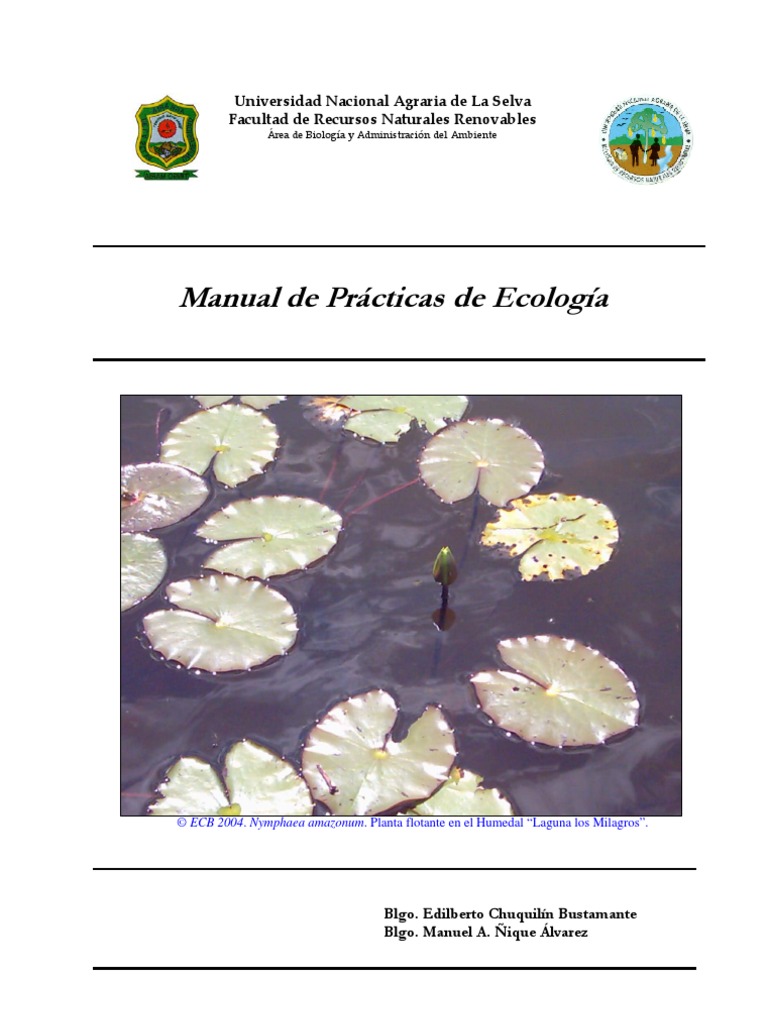 Manual de Practica Ecologia | PDF | Ecología | Agua
