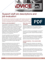 ADV33 Support Staff Job Descriptions and Job Evaluation - May 2012