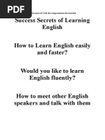 How To Learn English Easily and Faster