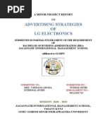 Download Advertising Strategy of LG Electronics by Tushar Sethi SN234086931 doc pdf