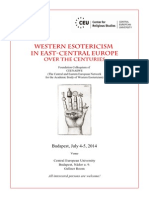 WESTERN ESOTERICISM IN EAST-CENTRAL EUROPE