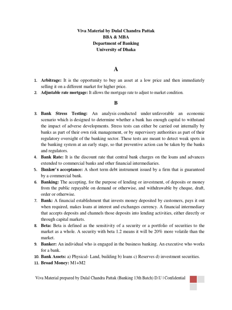 Bank Job | PDF | Banks | Investment Fund