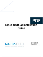 Elpro 105U-G Installation Guide 0