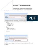 ExtJs 4 Validate HTML Form Fields Using Vtype