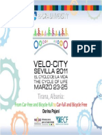 VeloCity2011 presentation cycling Albania
