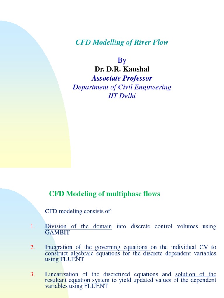 CFD Modeling of River Flow Dynamics | PDF | Computational Fluid ...