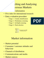 Researching and Analyzing Overseas Markets 5