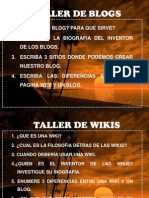 Taller de Wikis-Blogs