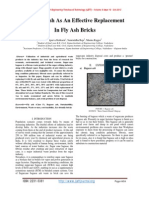 Bagasse Ash as Effective Fly Ash Replacement in Bricks