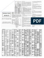 URC22B Universal Controller Instruction Booklet | PDF