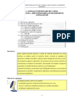 Cap 1-Animale Furnizoare de Carne. Calitatea, Aprovizionarea Si Transportul Animalelor