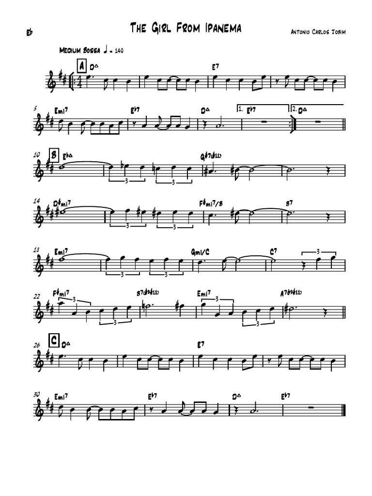 The Girl From Ipanema PDF