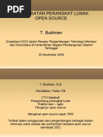 Download Slide Presentasi Pemanfaatan Perangkat Lunak Open Source by T Budiman SN23410141 doc pdf