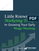 Little Known Marketing Tricks For Growing Your Early Stage Startup