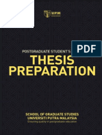 UPM Guideline To Thesis Preparation