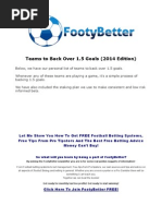 Download Betting System - Teams to Back Over 15 Goals by FootyBetter SN234110629 doc pdf