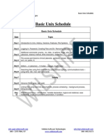 Basic Unix Schedule