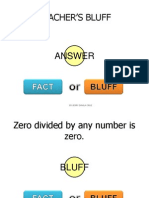 Fact or Bluff