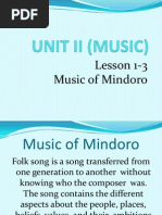 Unit II (Music)